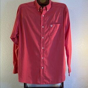 Ariat Men's Red Plaid Button-Down Shirt